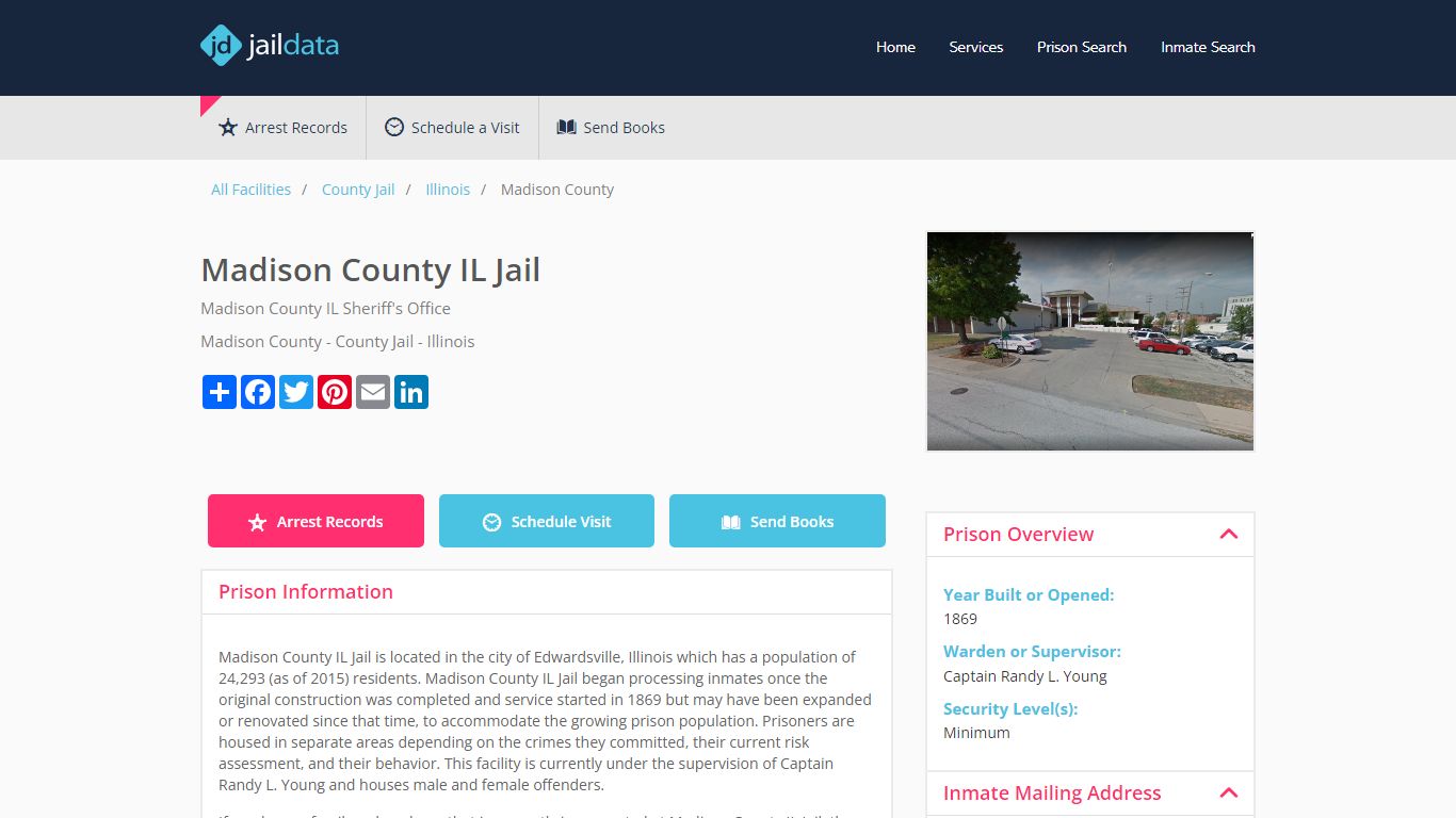 Madison County IL Jail Inmate Search and Prisoner Info - Edwardsville, IL